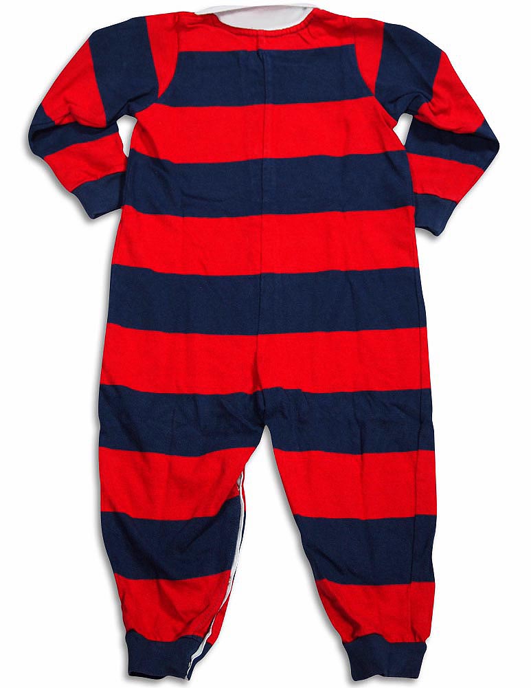 Sara's Prints Baby Infant Toddler Boys One Piece Rugby Coverall Playsuit Pajama-4
