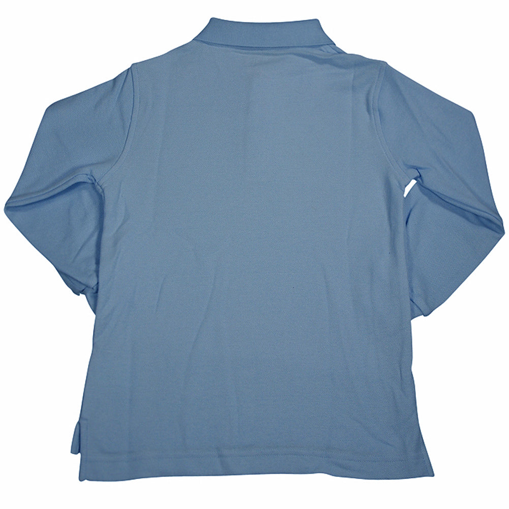 French Toast School Uniform Unisex Long Sleeve Pique Polo Shirt (Husky Sizes)-4