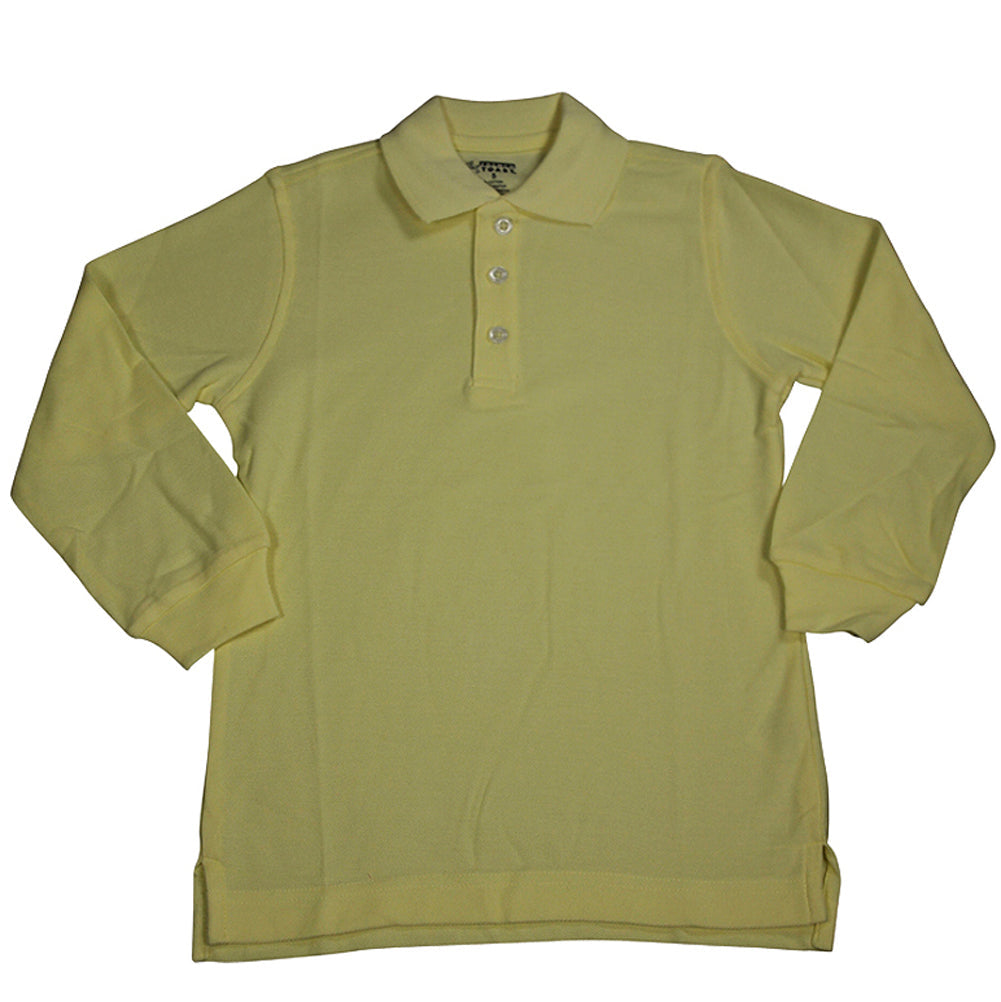 French Toast School Uniform Unisex Long Sleeve Pique Polo Shirt (Husky Sizes)-5