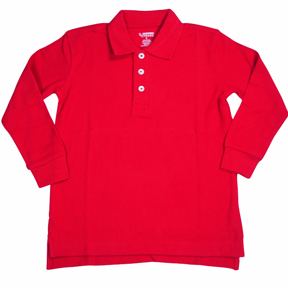 French Toast School Uniform Unisex Long Sleeve Pique Polo Shirt (Husky Sizes)-6