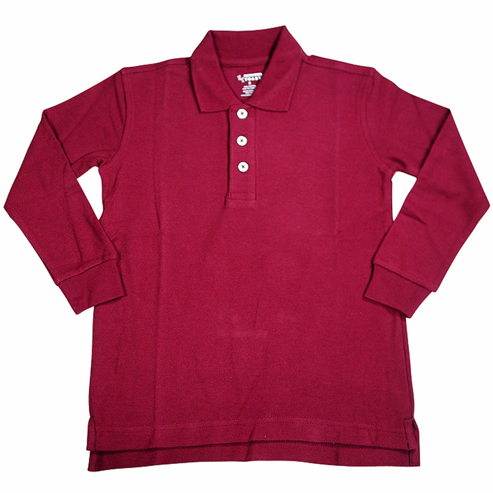 French Toast School Uniform Unisex Long Sleeve Pique Polo Shirt (Husky Sizes)-8