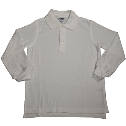 French Toast School Uniform Unisex Long Sleeve Pique Polo Shirt (Husky Sizes)-1