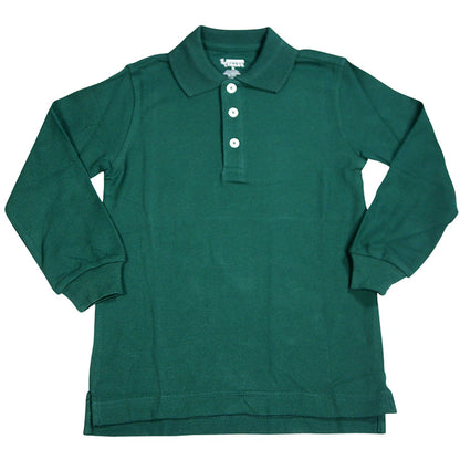 French Toast School Uniform Unisex Long Sleeve Pique Polo Shirt (Husky Sizes)-7