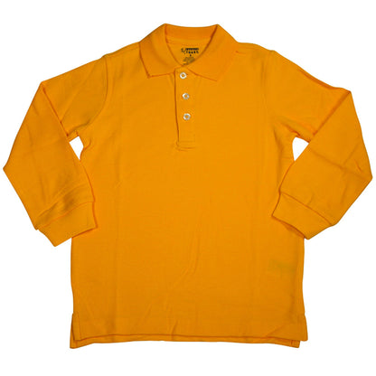 French Toast School Uniform Unisex Long Sleeve Pique Polo Shirt (Husky Sizes)-9
