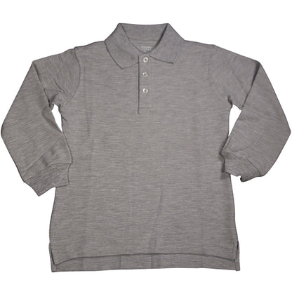French Toast School Uniform Unisex Long Sleeve Pique Polo Shirt (Husky Sizes)-10