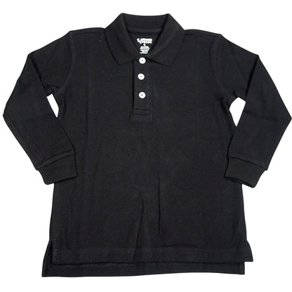 French Toast School Uniform Unisex Long Sleeve Pique Polo Shirt (Husky Sizes)-11